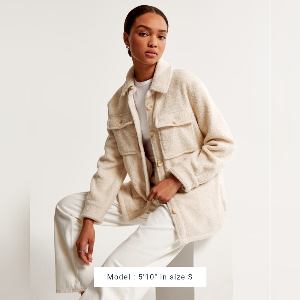 Sherpa Cozy Oversized Shacket - Shirt Jacket